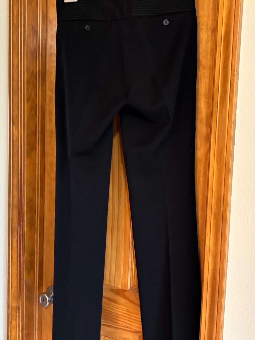 Michel USA Black Dress Pants - Classic Straight Leg - Picture 5 of 14